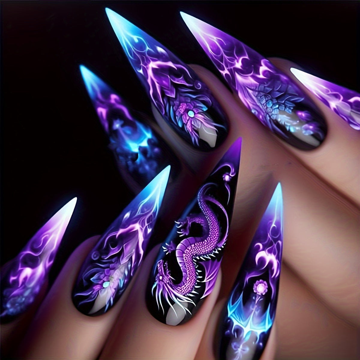 Almond Press-On Nails-1