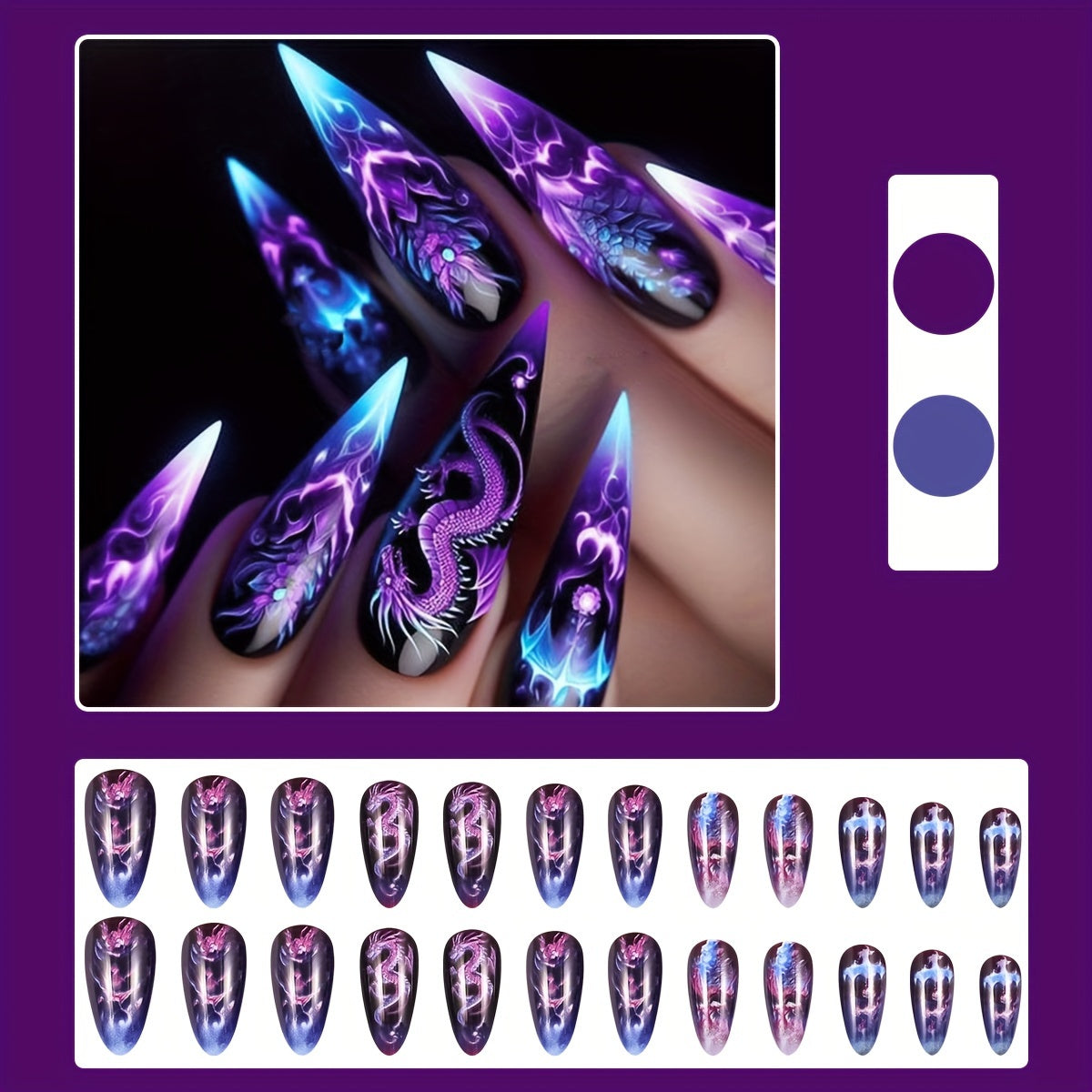 Almond Press-On Nails-2