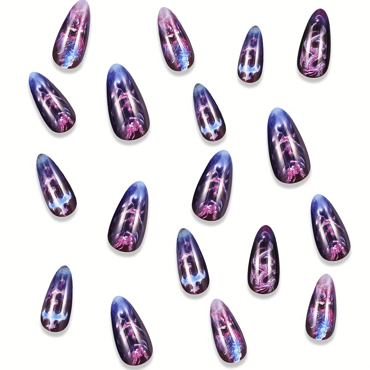 Almond Press-On Nails-3