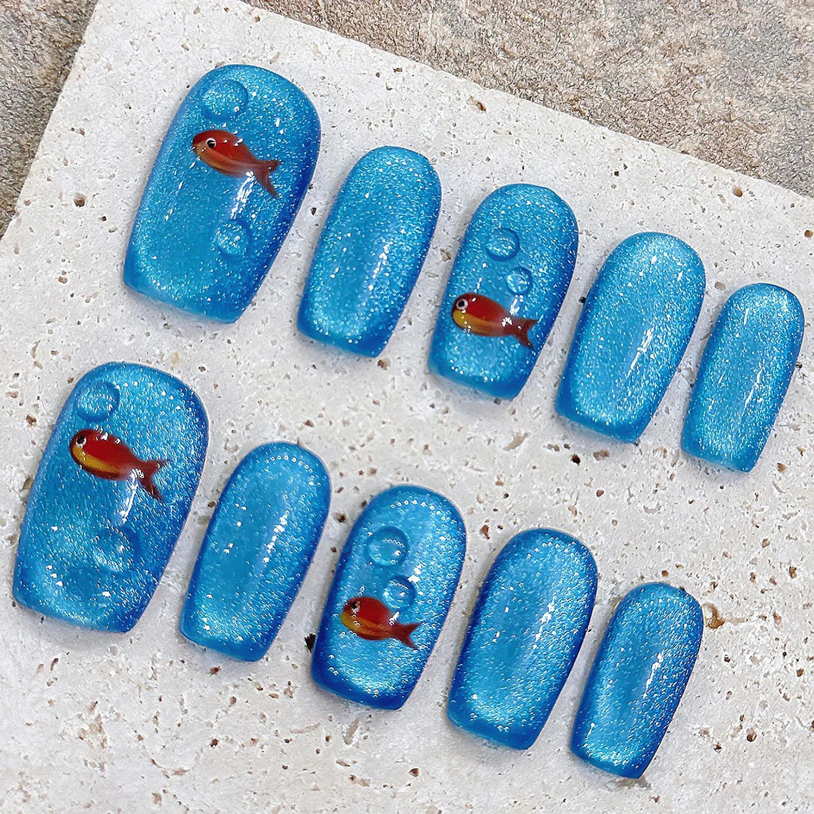 Cat's Eye Press On Nails-0