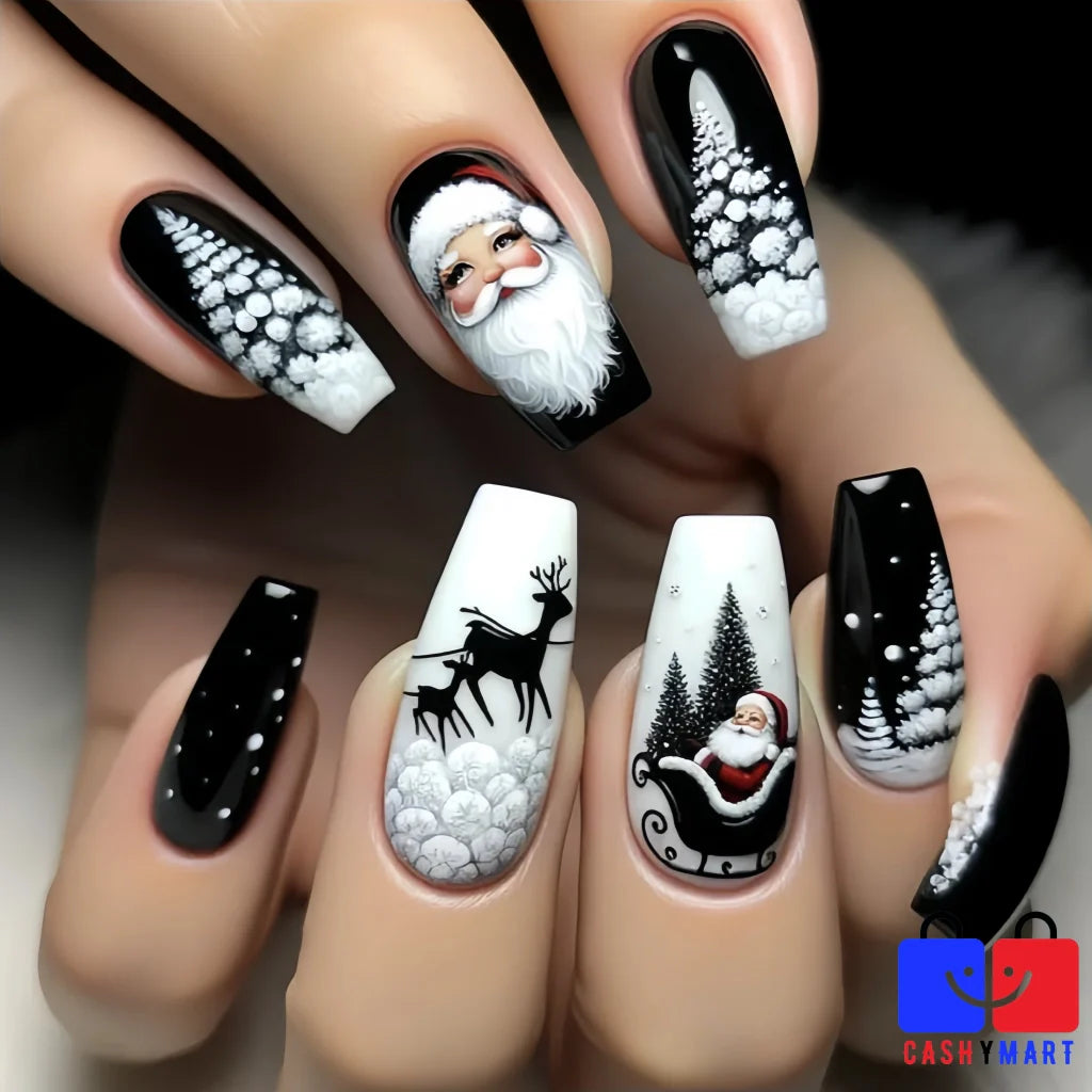 Christmas Press-On Nails-1