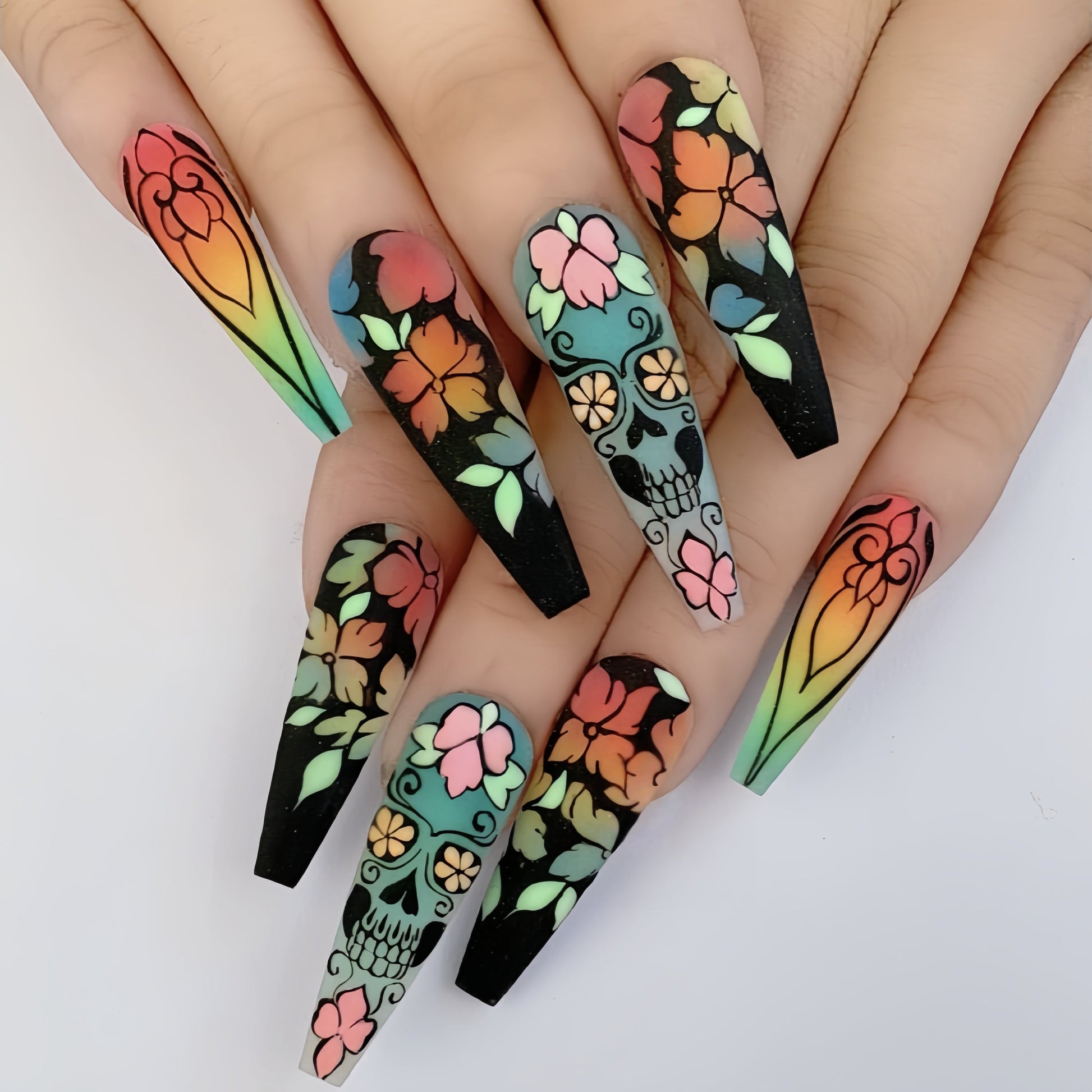 Coffin Press-On Nails-1