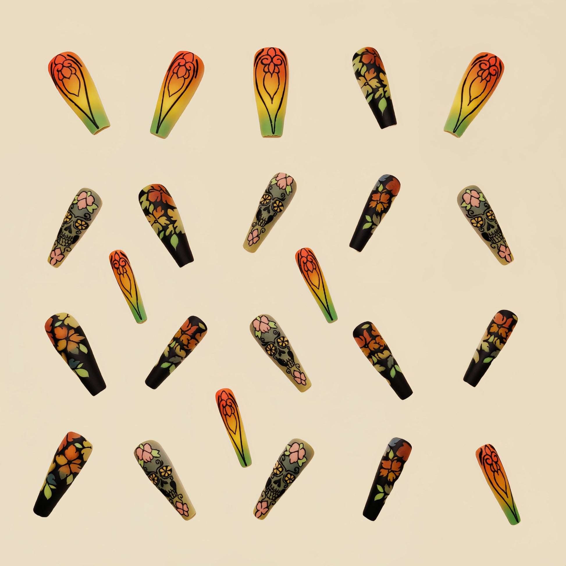 Coffin Press-On Nails-3
