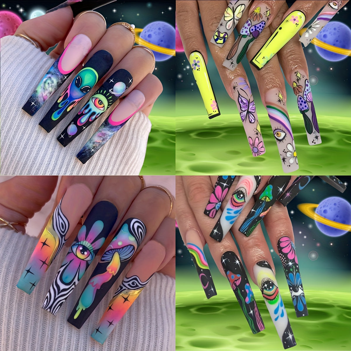 Coffin Press-On Nails-0