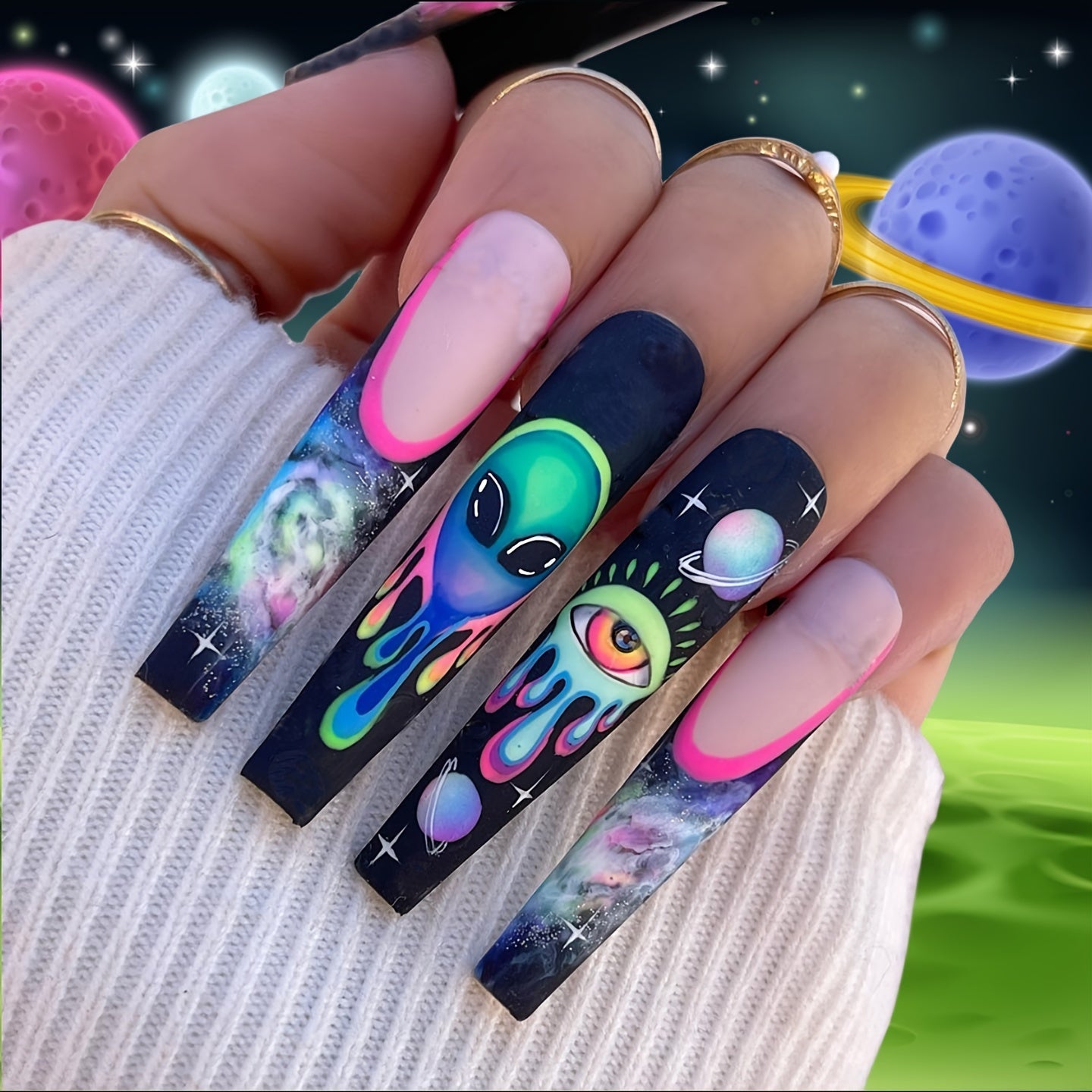 Coffin Press-On Nails-3