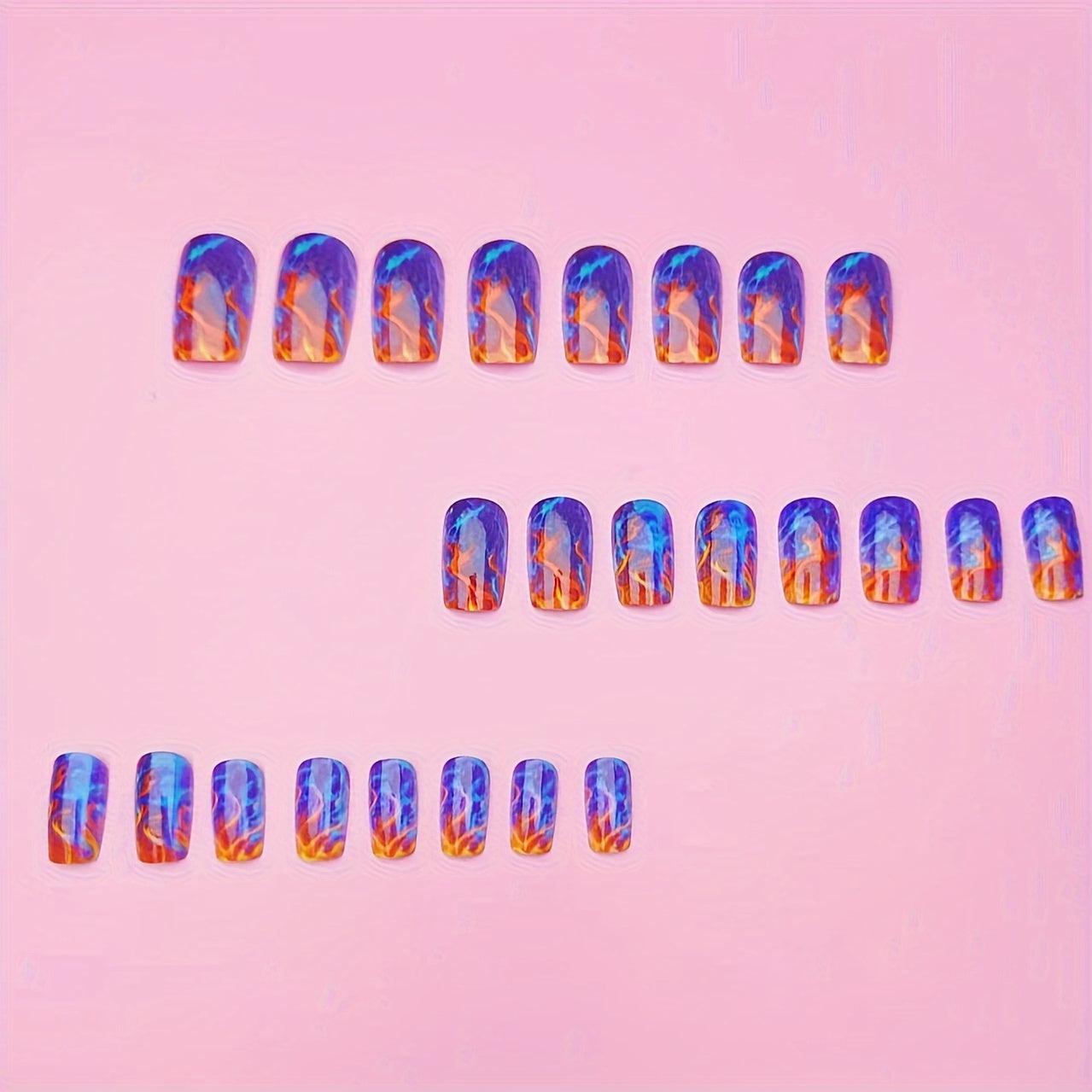 Flame Design Press-On Nails-3