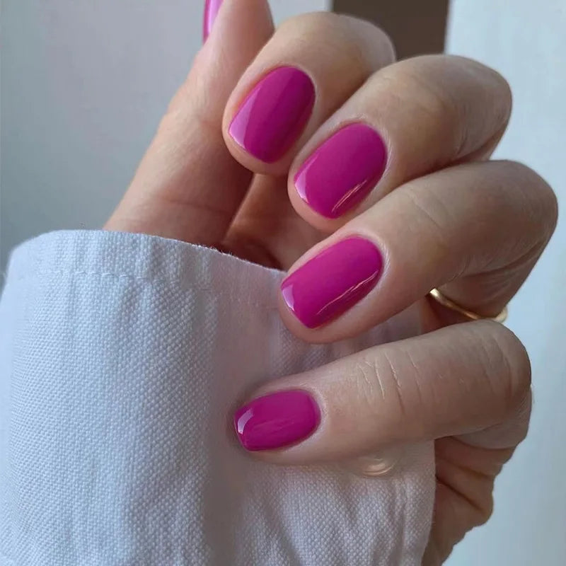 Glossy Acrylic Press On Nails-1