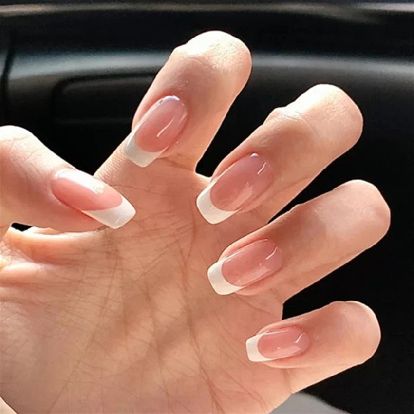 Glossy Acrylic Press On Nails-18