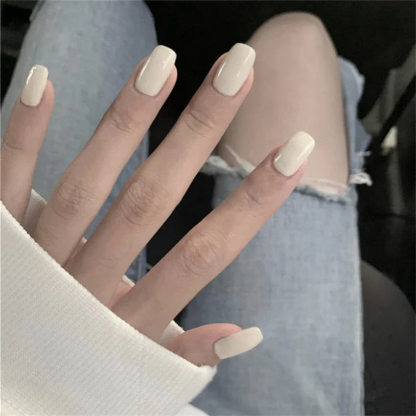 Glossy Acrylic Press On Nails-27