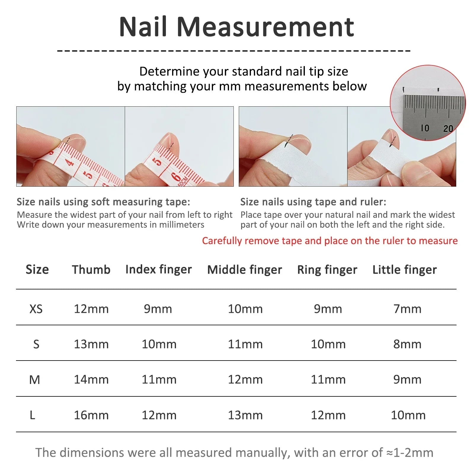 Long Almond Press on Nails-3