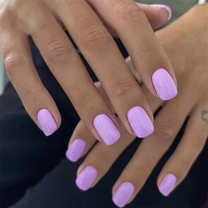 Glossy Acrylic Press On Nails-61