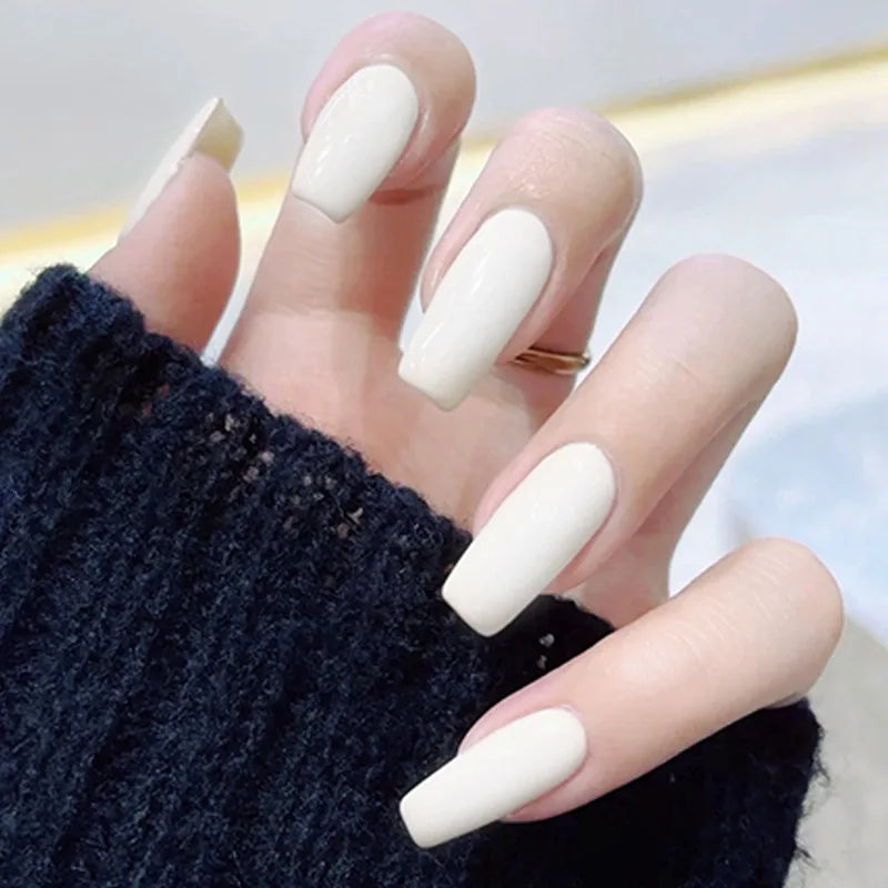 Glossy Acrylic Press On Nails-52