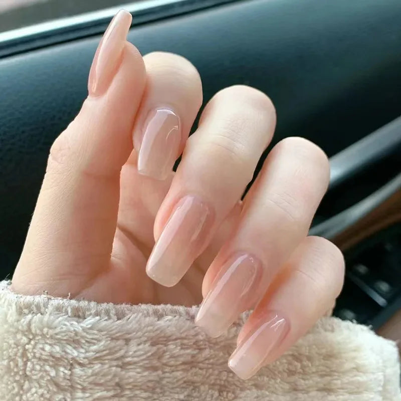 Glossy Acrylic Press On Nails-49