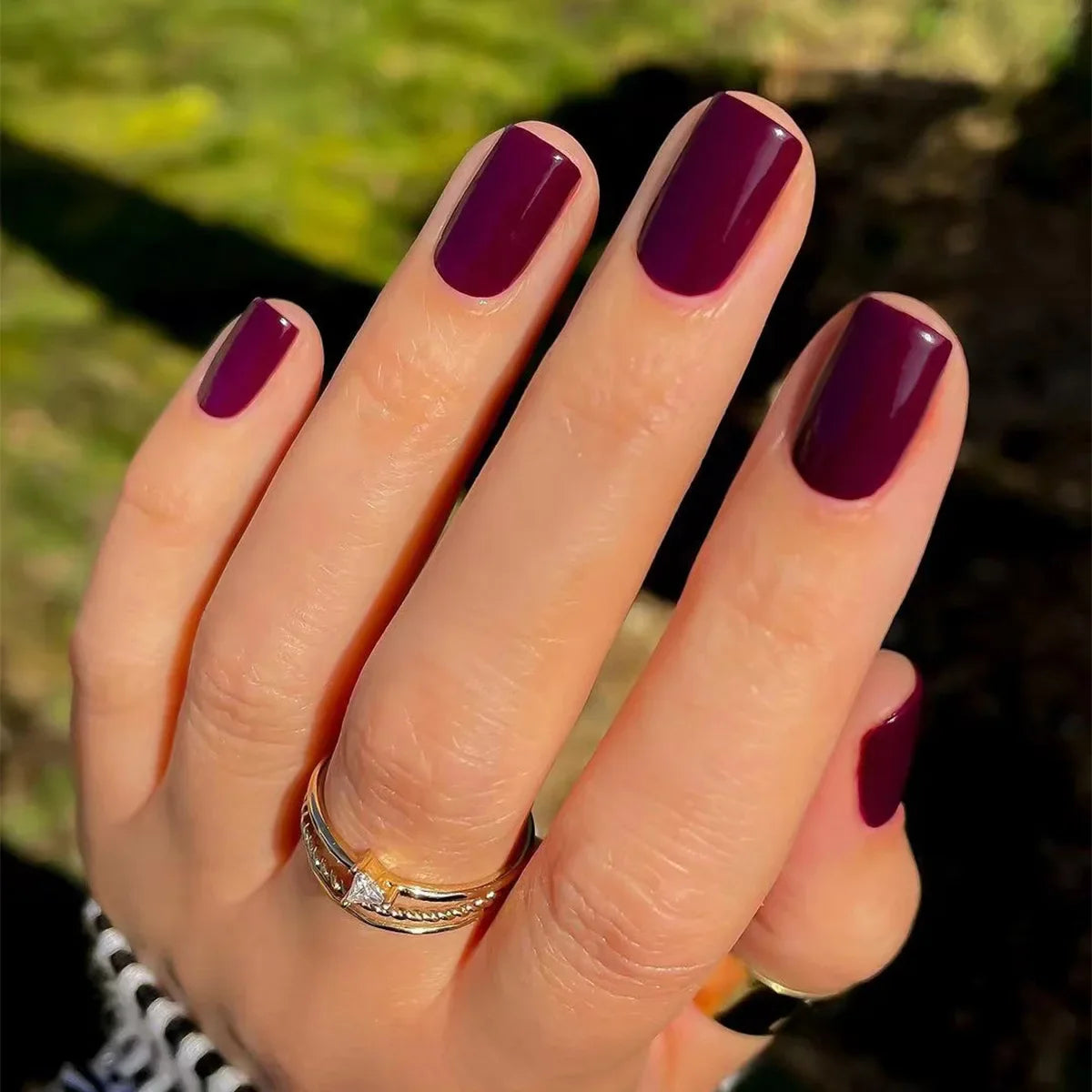 Glossy Acrylic Press On Nails-31