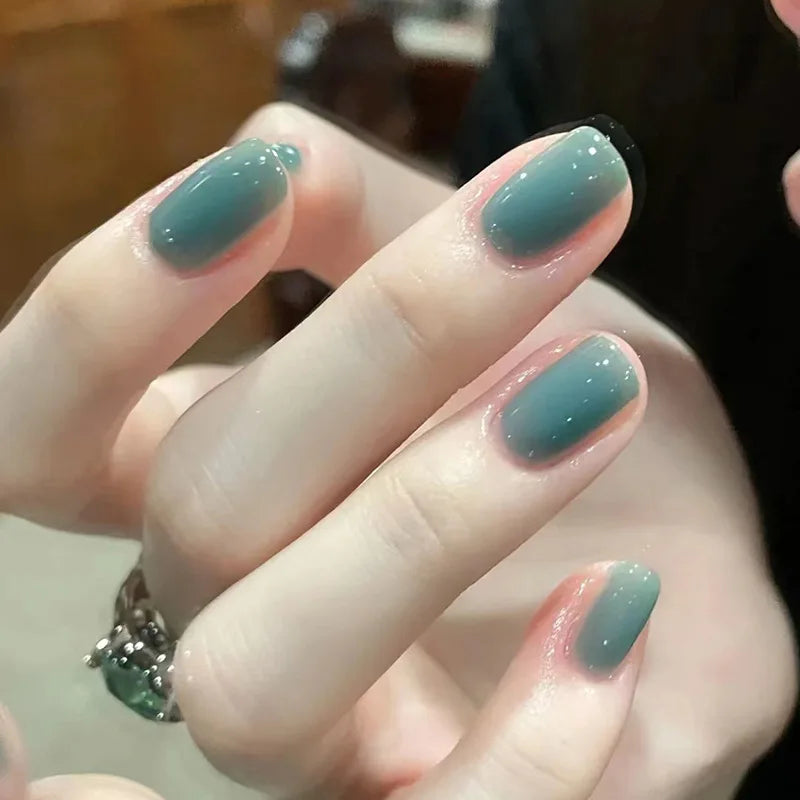 Glossy Acrylic Press On Nails-48