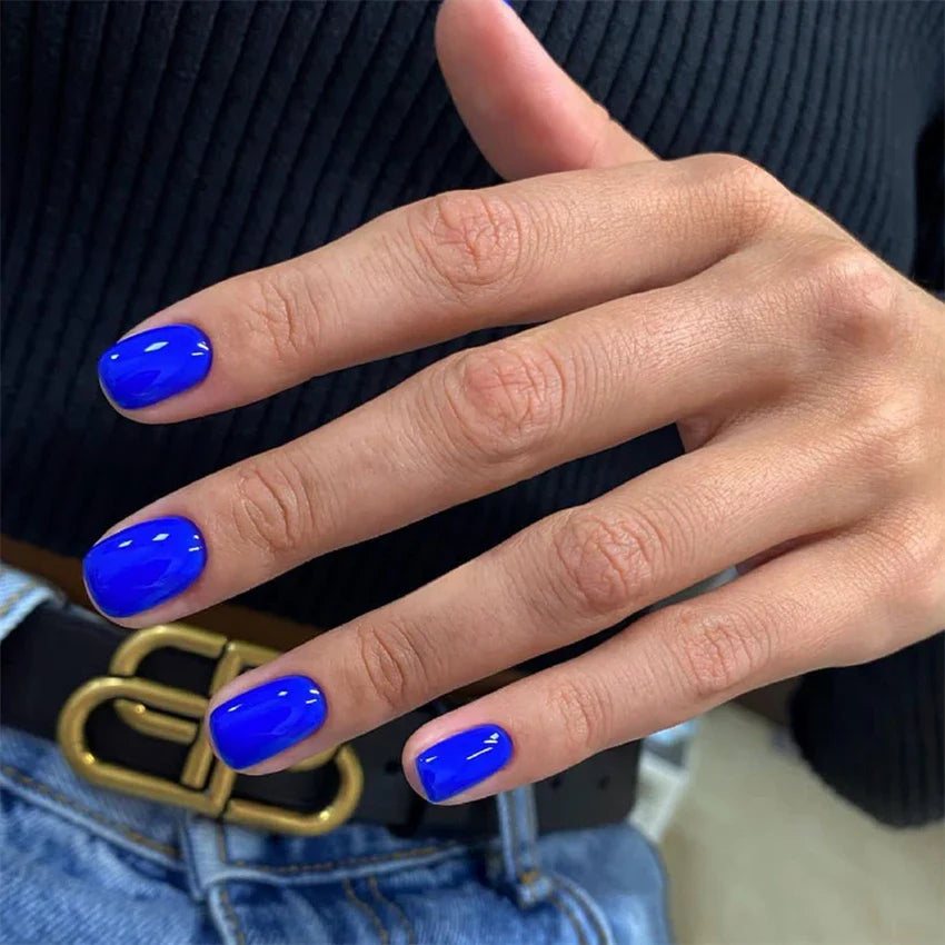 Glossy Acrylic Press On Nails-55