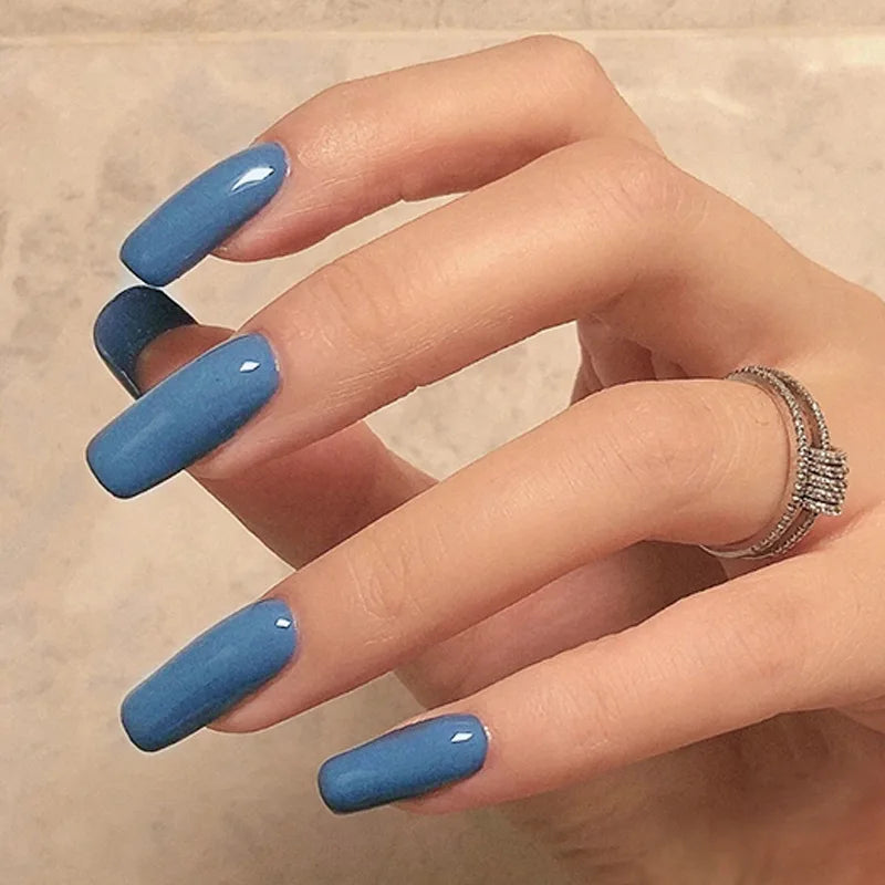 Glossy Acrylic Press On Nails-51