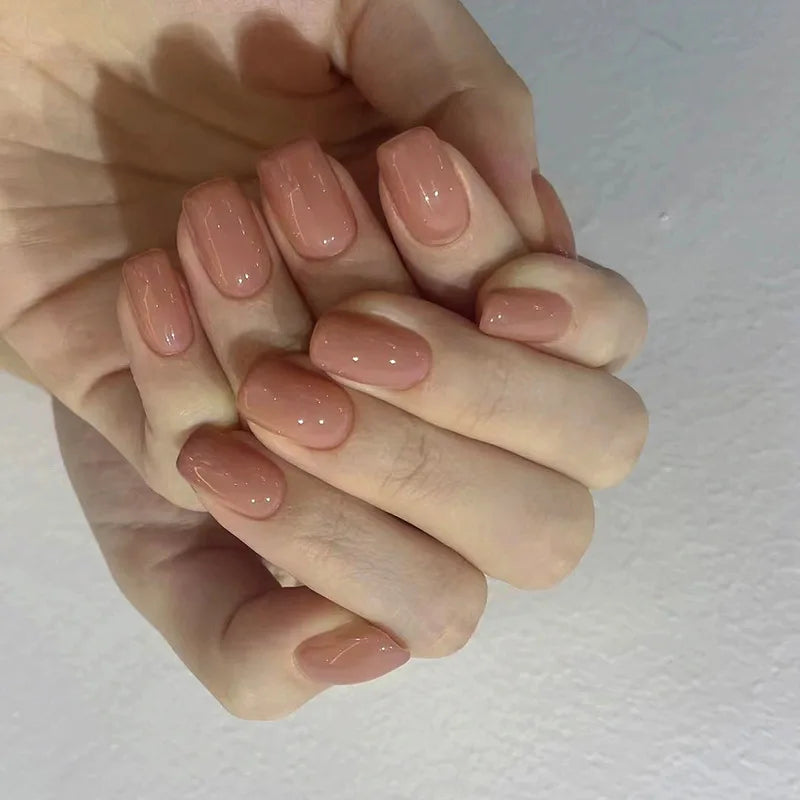 Glossy Acrylic Press On Nails-47