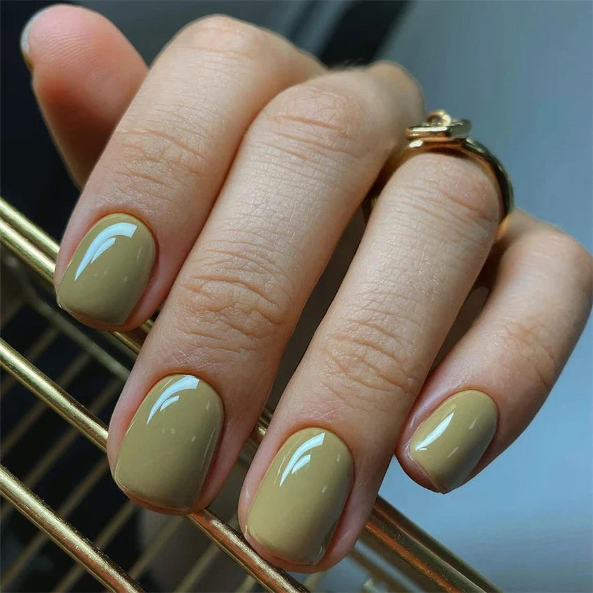 Glossy Acrylic Press On Nails-66